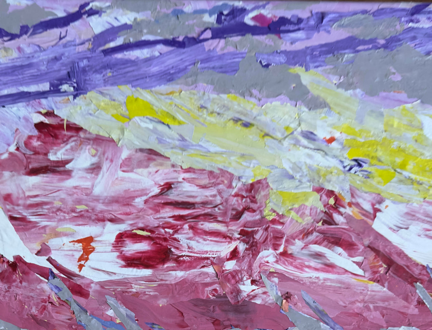FLORIDA SKY. Original Mixed Media Painting by B. Disckind