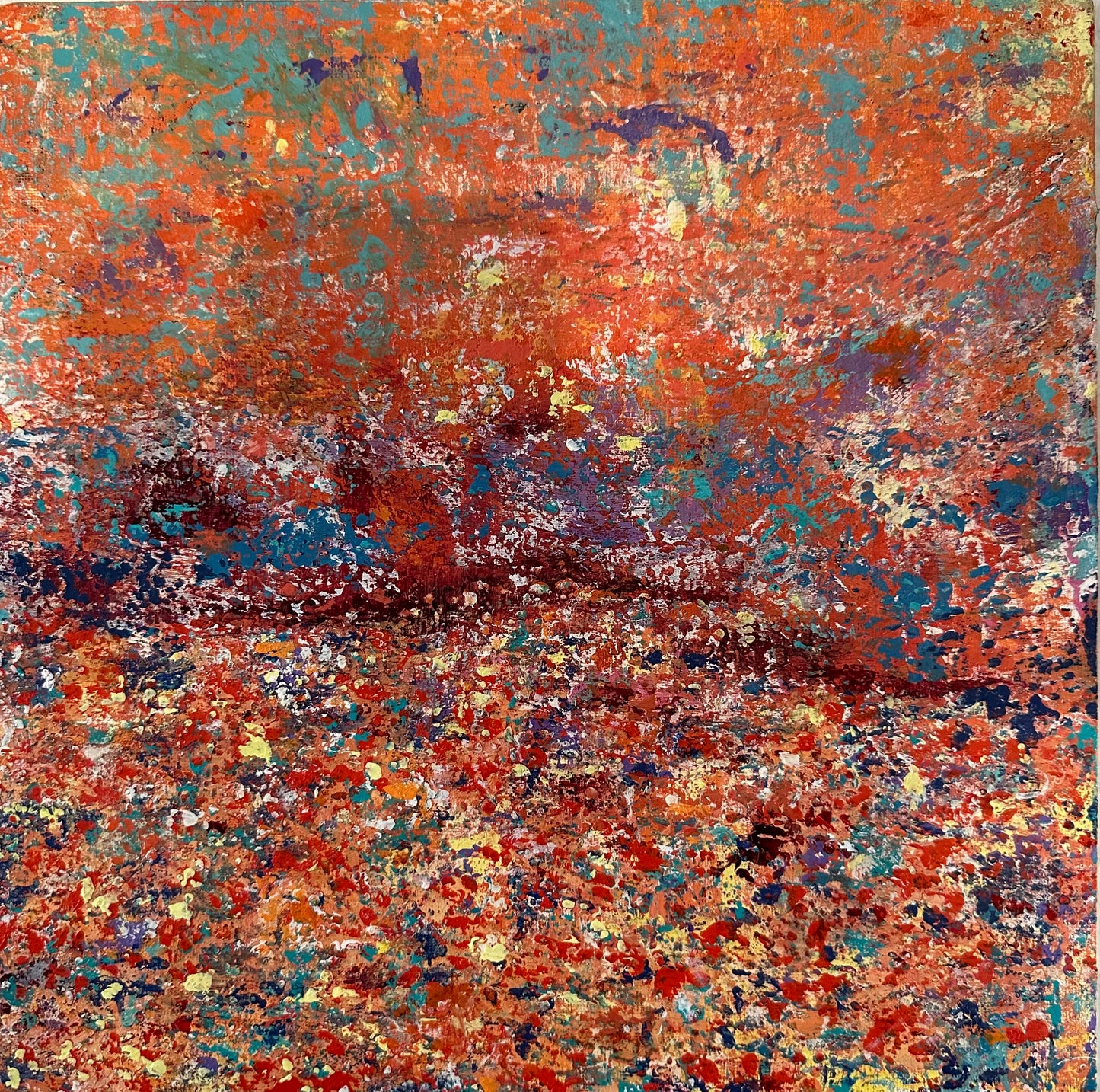 SOLD. UNDERNEATH. Original Acrylic Painting by B. Disckind