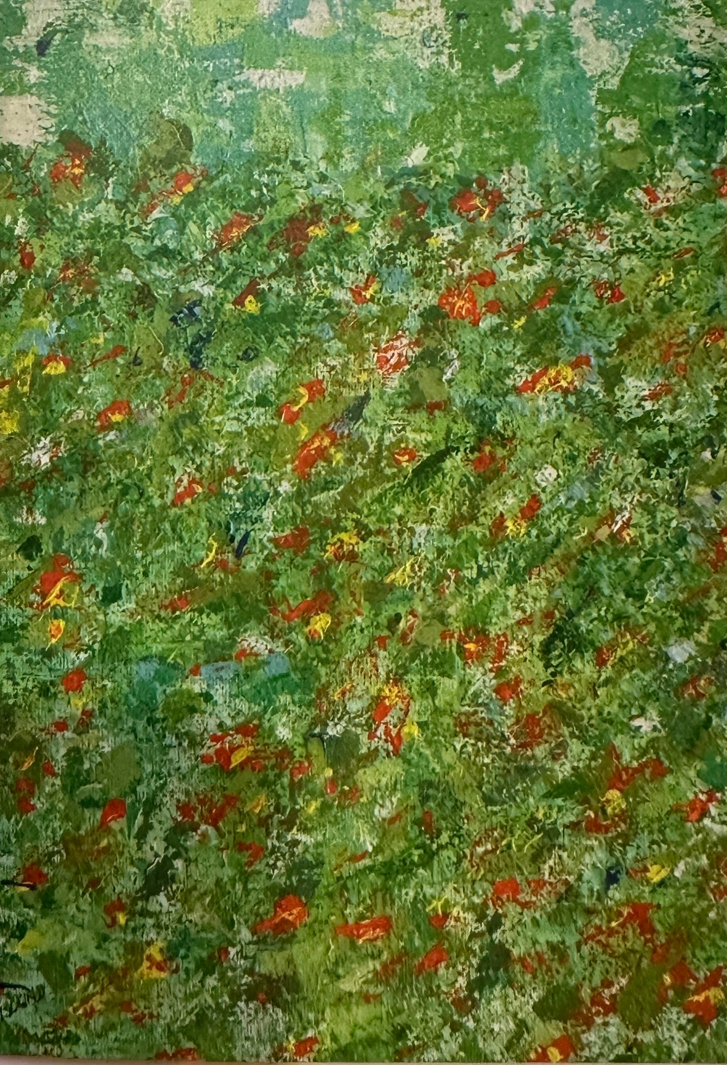 BLOOMS & BLUE, 5 greeting cards/set