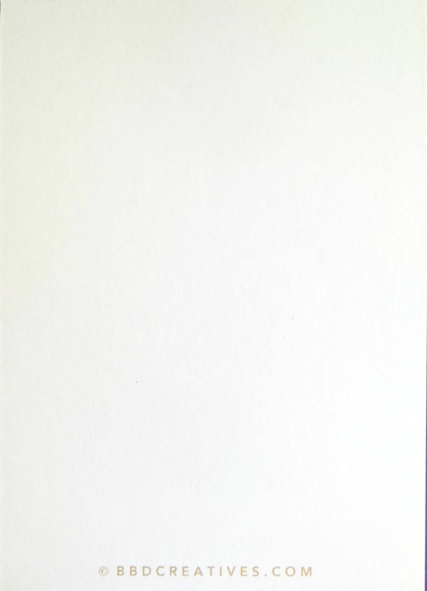 Postcard back showing standard 4" x 6" writing area, with copyright logo at bottom