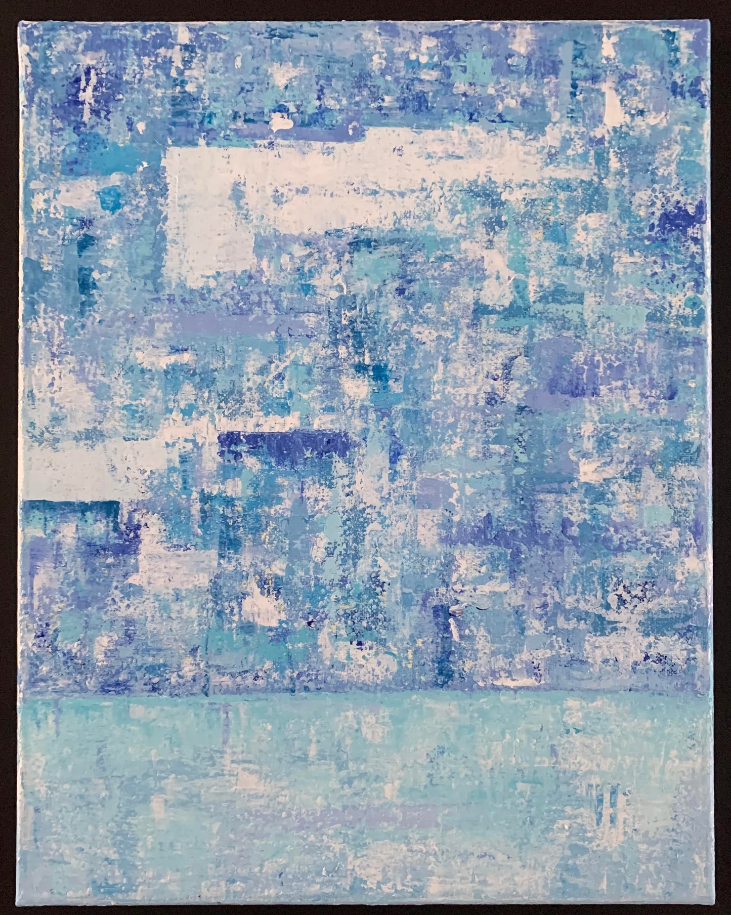 Clouds abstract postcard with soft grays and atmospheric sky tones by B. Disckind 