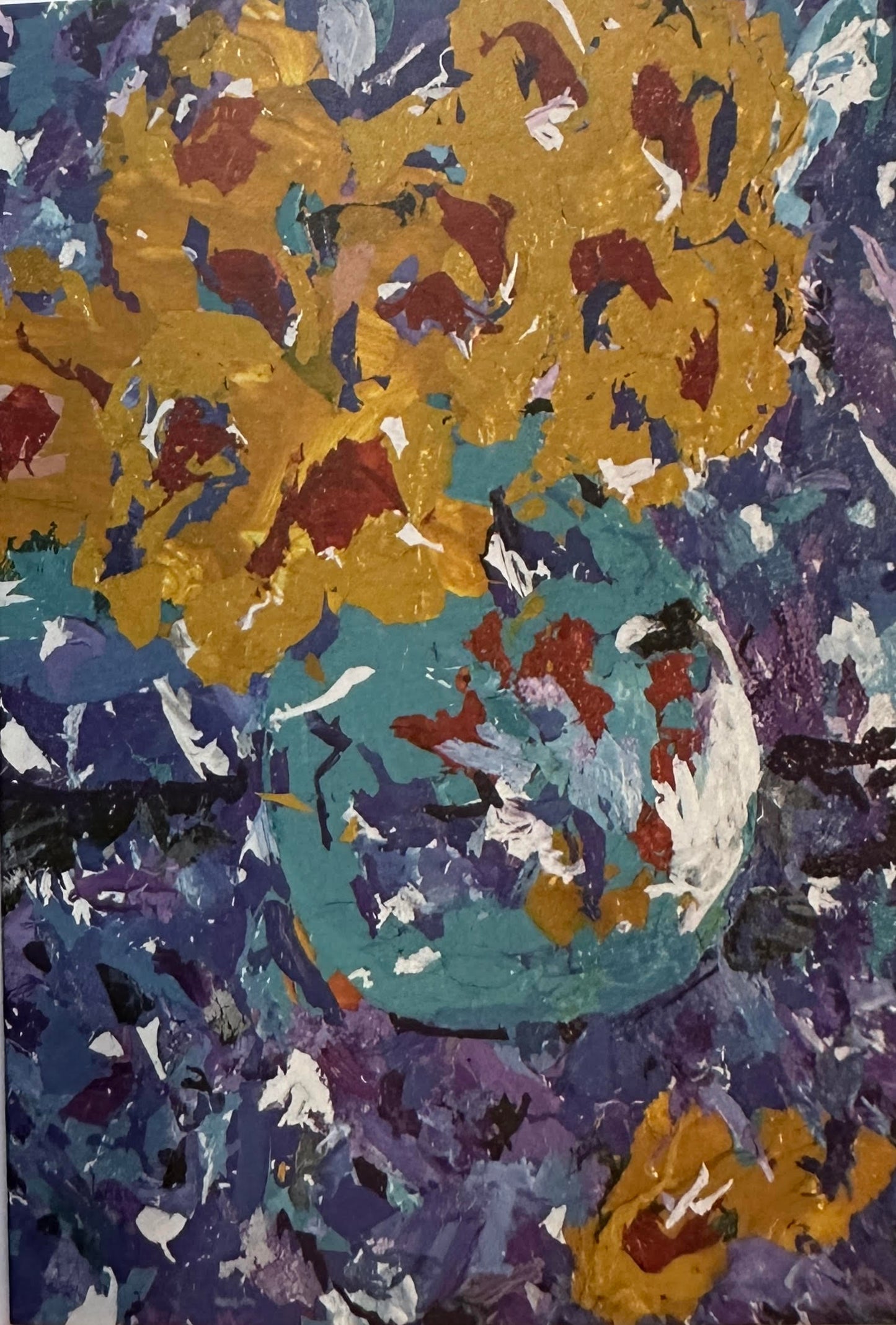 FLOWERS & VASES, 5 greeting cards/set