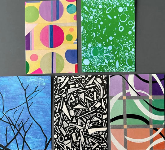 LINES & SHAPES, 5-postcard set