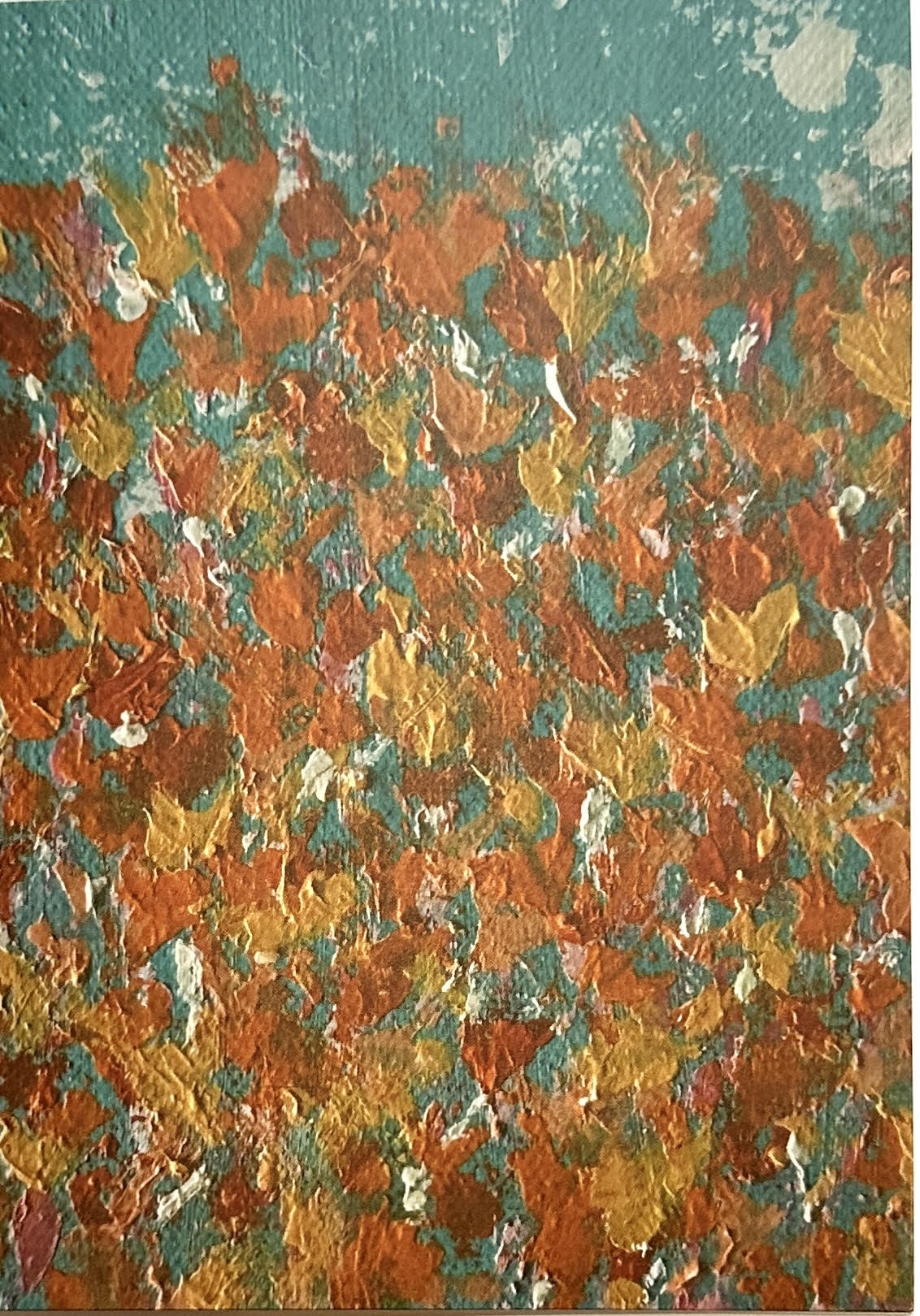 BLOOMS & BLUE, 5 greeting cards/set