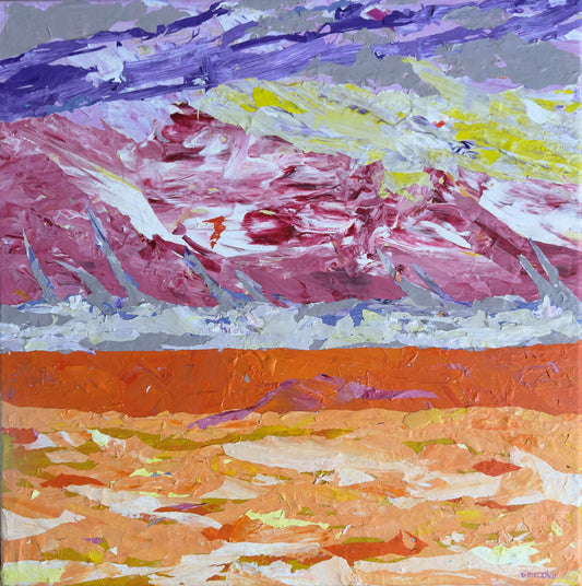 FLORIDA SKY. Original Mixed Media Painting by B. Disckind