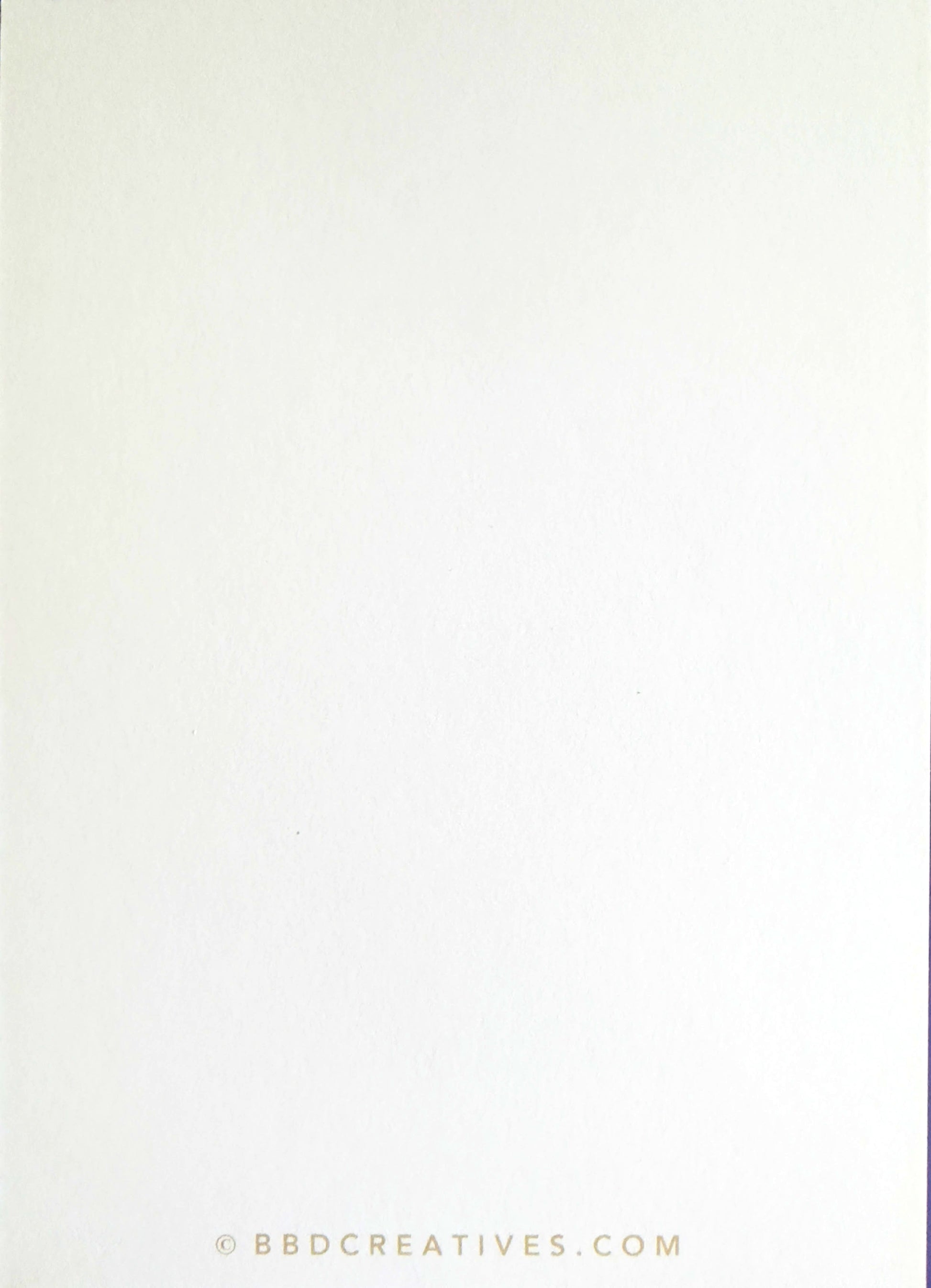 Postcard back showing standard 4" x 6" writing area, with copyright logo at bottom